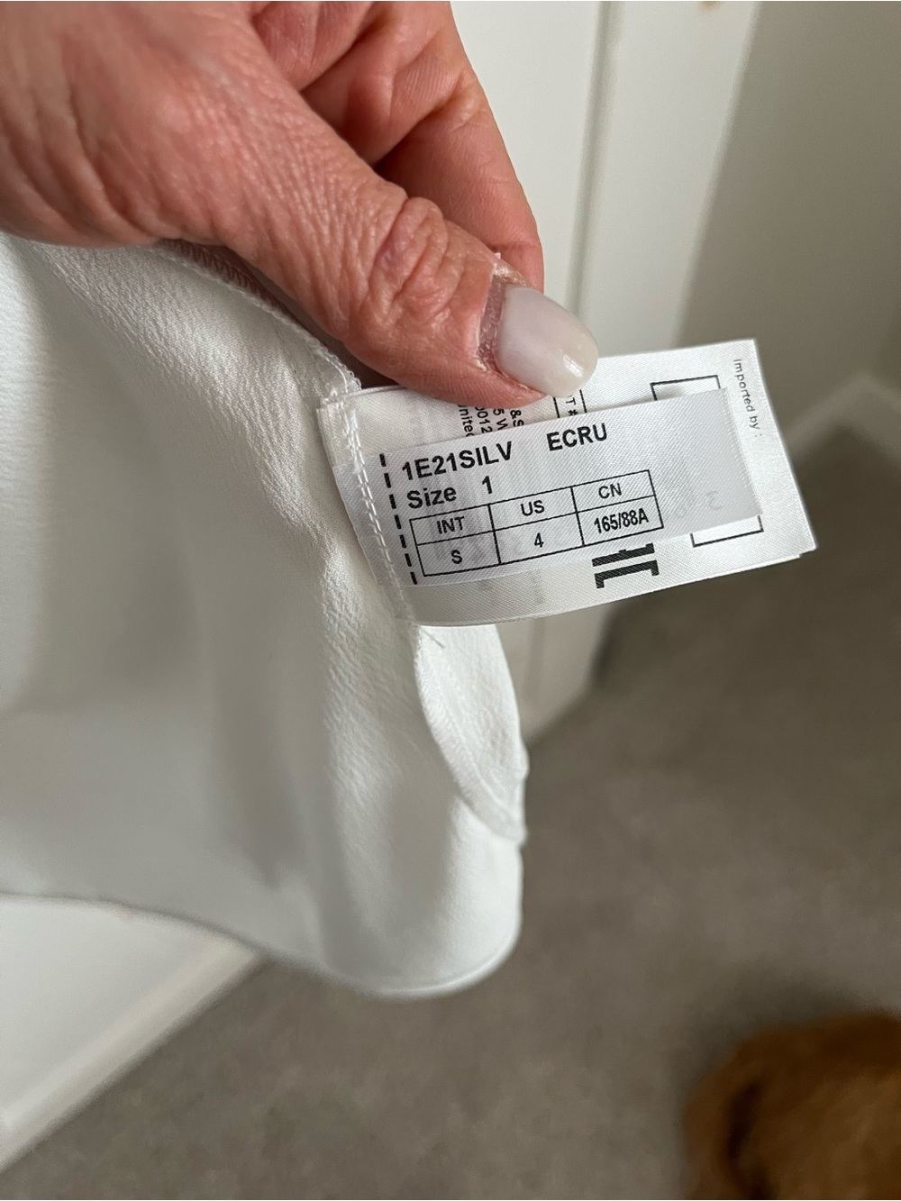 ba&sh White Button-Up Collared Blouse - Picture 3 of 5